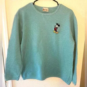 Disney Blue Crew Neck Sweater with Mickey Mouse